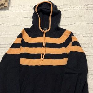 Jcrew 100% Cashmere Hooded Sweater.